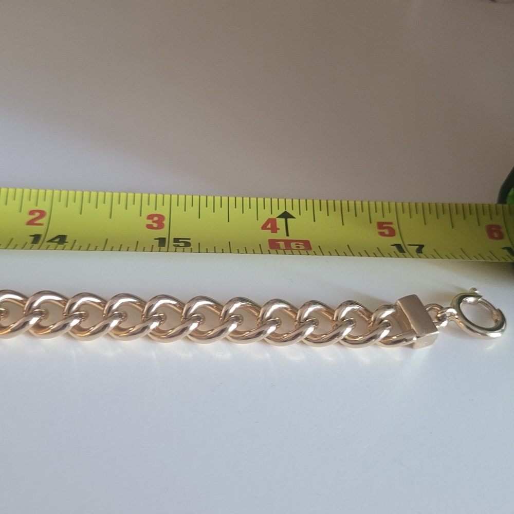 VINTAGE CHRISTIAN DIOR GOLDTONE NECKLACE WITH RHINESTONES - Picture 3 of 15